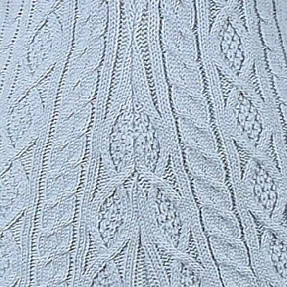 💥GORGEOUS!💥Olivia Mark Blue Cable Knit Hooded Romper - Picture 5 of 7